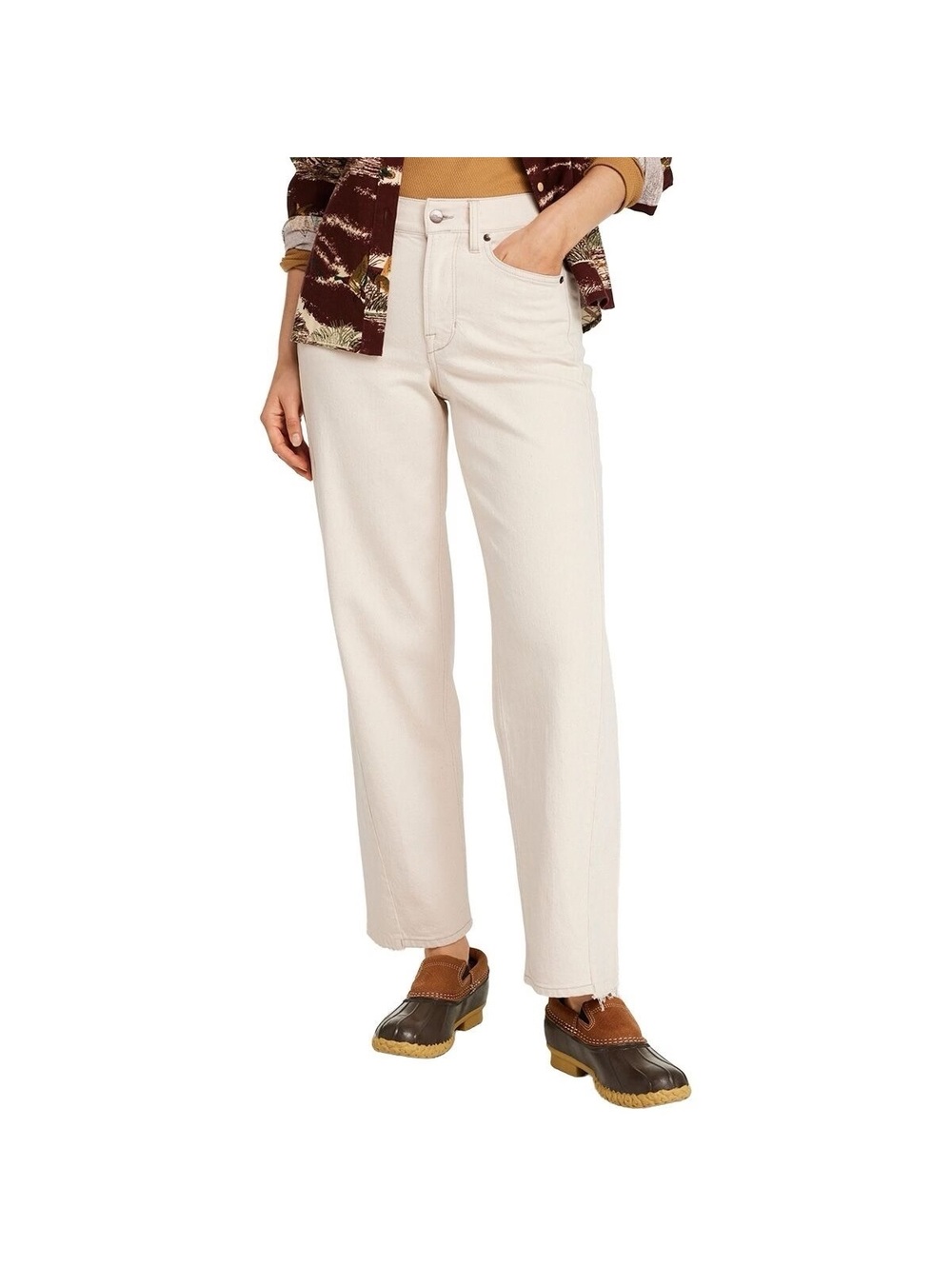 LL Bean Women’s Classic Fit Jeans White/Cream